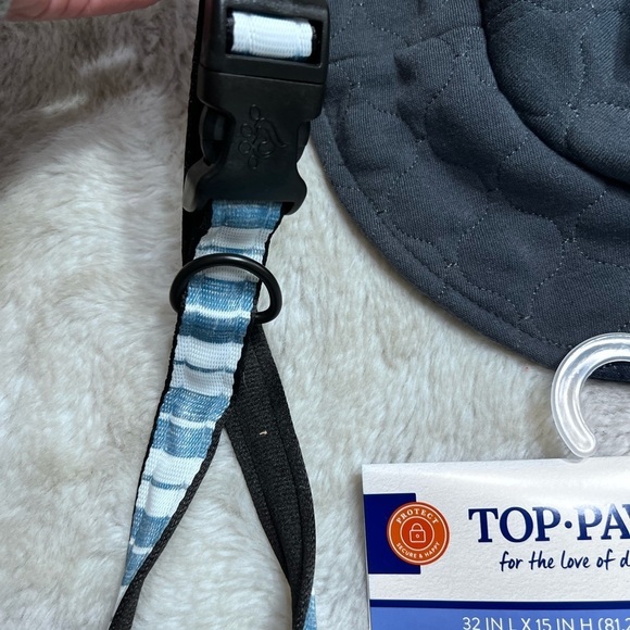 Mutt Nation collar size large/ Top paw dog hat size lg/XL and pet bandana lot - Picture 5 of 9